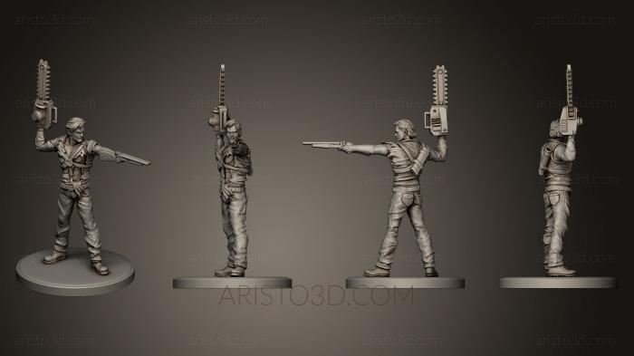 Figurines heroes, monsters and demons (STKM_0419) 3D model for CNC machine